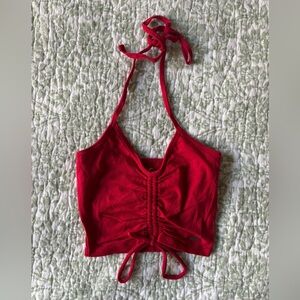 Hollister Vibrant Red Halter Top
